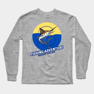 Fishing Adventure Hooked For Life Long Sleeve T-Shirt